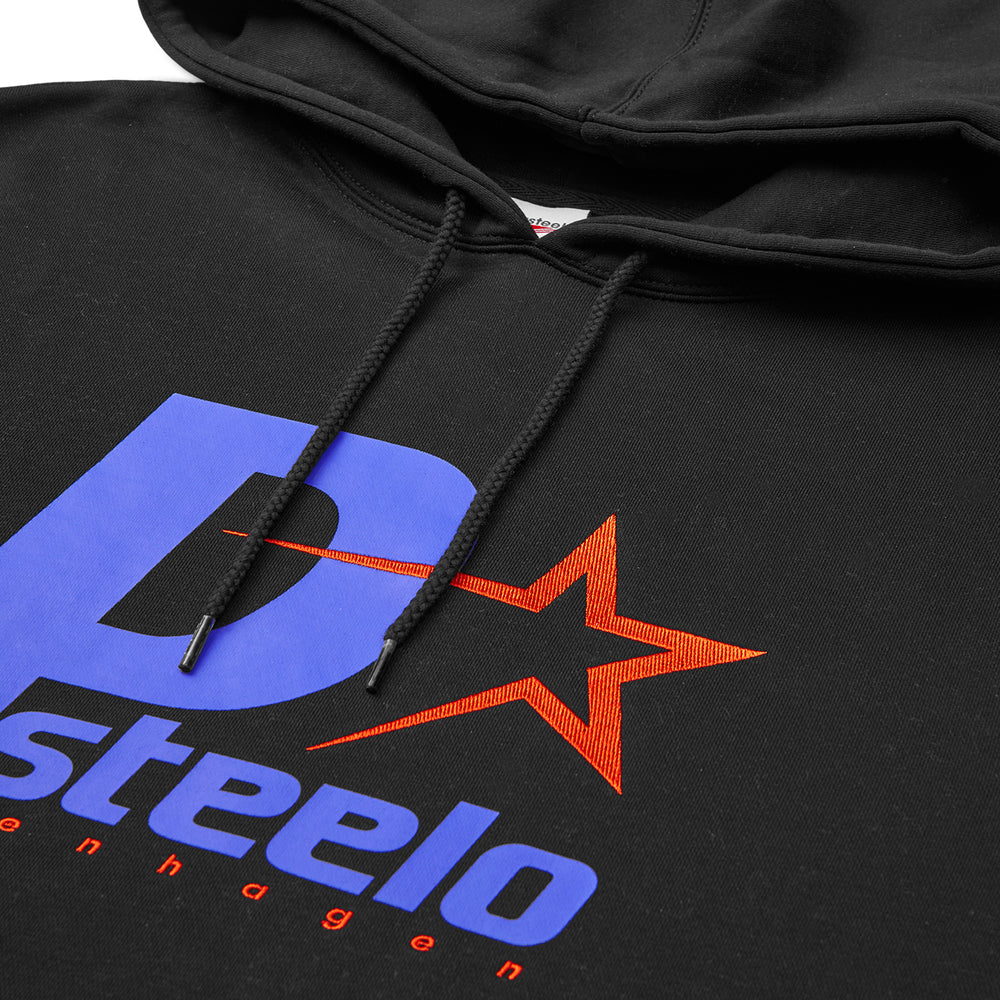 P STEELO HOODIE - BLACK
