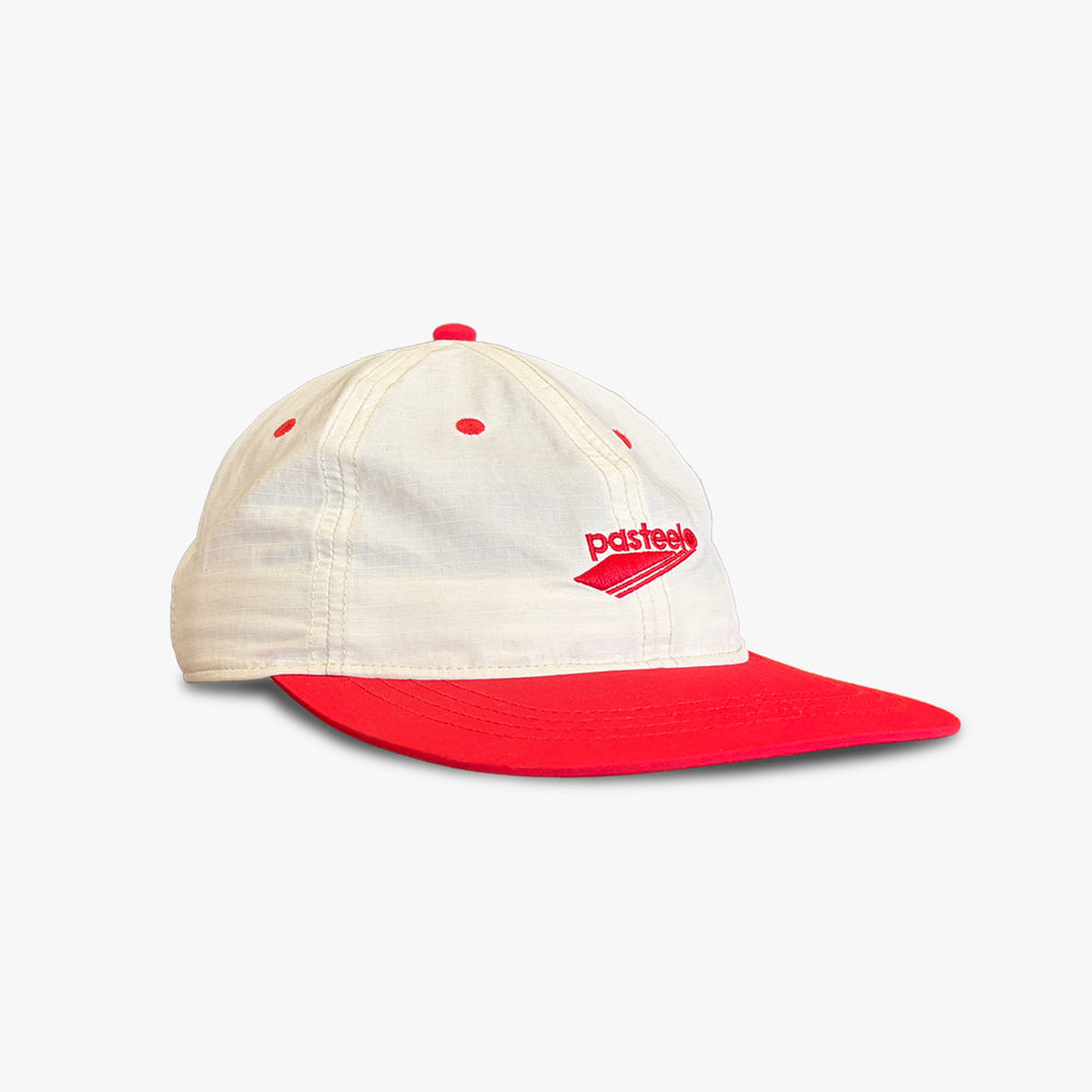 CONTRAST CAP - CREAM/RED