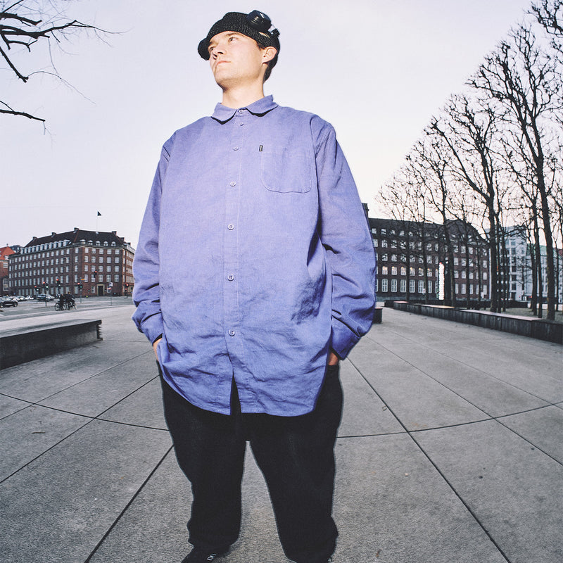CORDUROY SHIRT - BLUE VIOLET