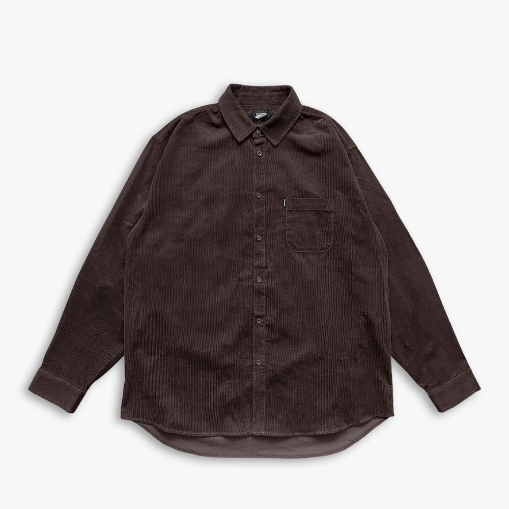 CORDUROY SHIRT - COFFEE