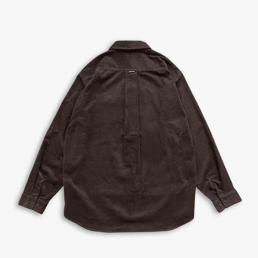 CORDUROY SHIRT - COFFEE