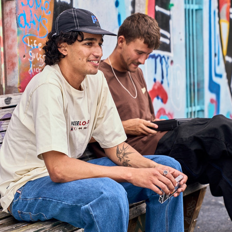 LO-FI EMB TEE - CREAM