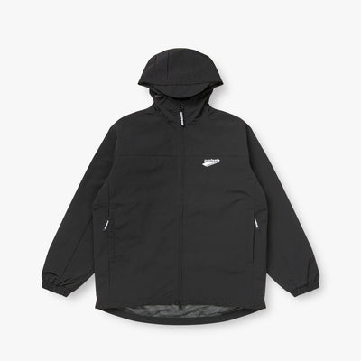 HOODED SHELL JACKET - BLACK