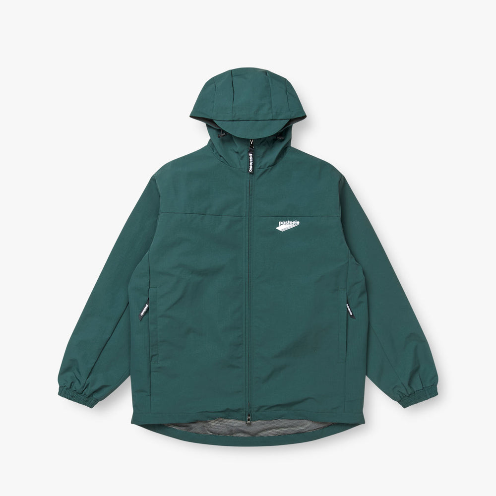 HOODED SHELL JACKET - FOREST