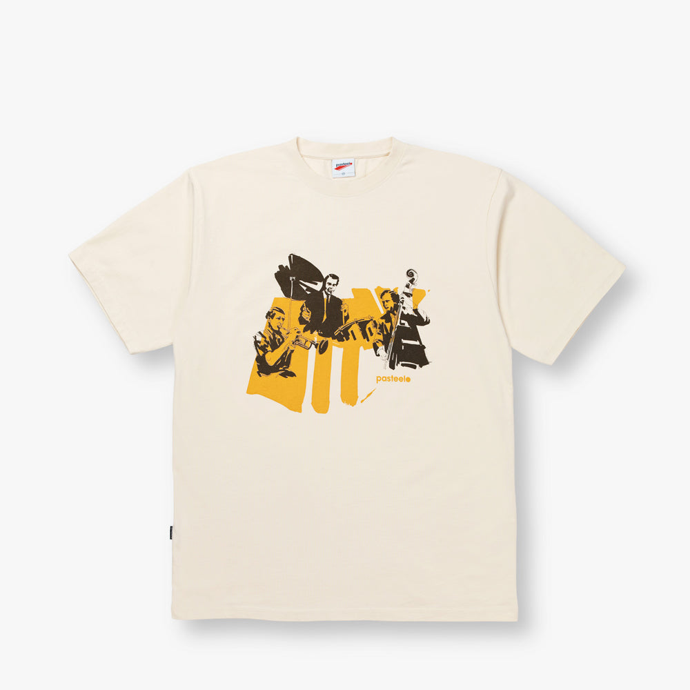 JAZZ CATS TEE - CREAM