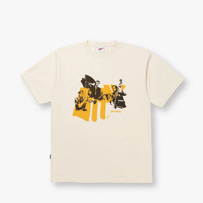JAZZ CATS TEE - CREAM