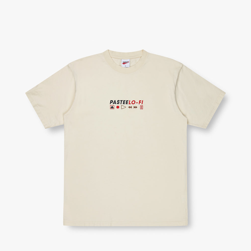 LO-FI EMB TEE - CREAM