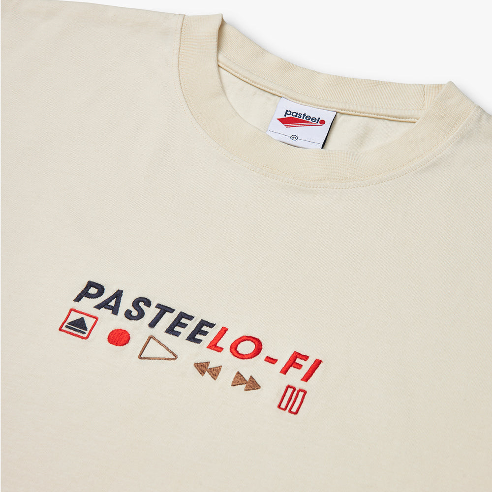 LO-FI EMB TEE - CREAM