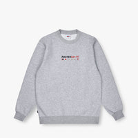 LO-FI EMB CREWNECK - HEATHER GREY