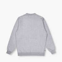 LO-FI EMB CREWNECK - HEATHER GREY