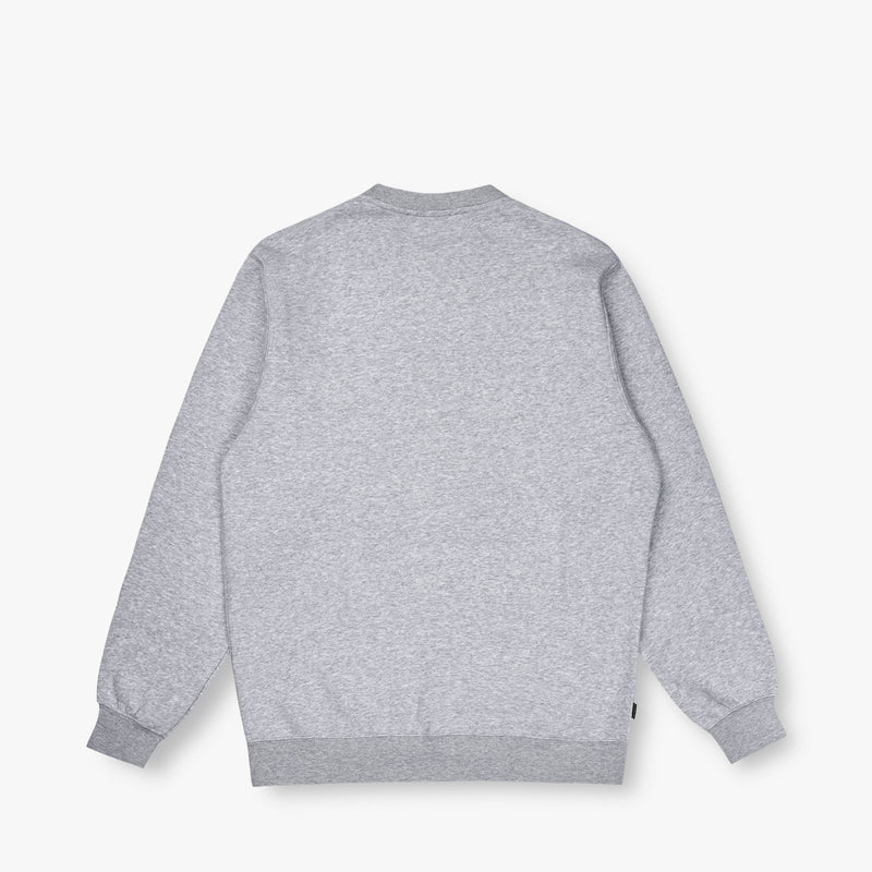 LO-FI EMB CREWNECK - HEATHER GREY