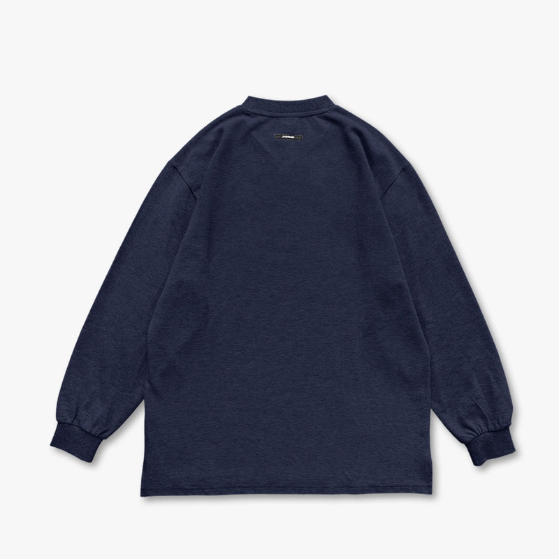 PIQUE SPORTS LONG SLEEVE - NAVY