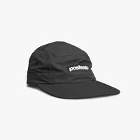 RACE 5 PANEL CAP - BLACK