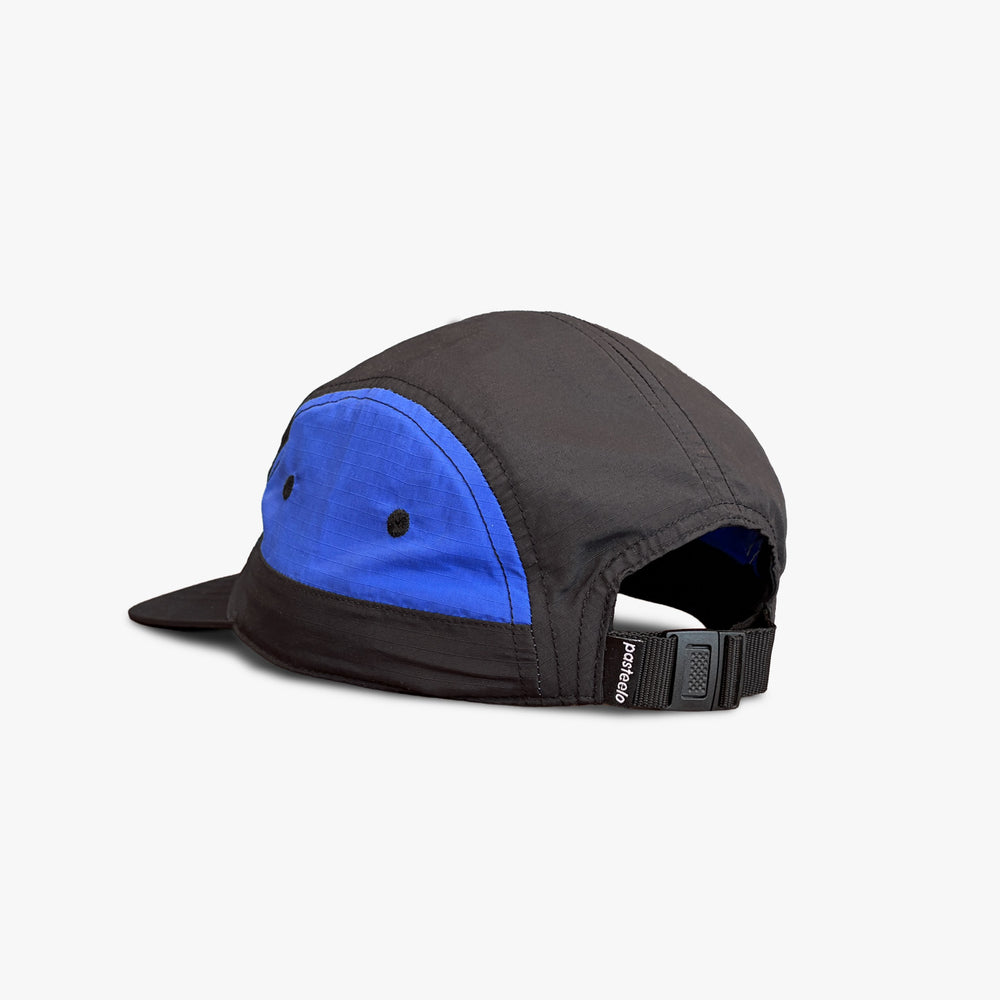 RACE 5 PANEL CAP - BLACK/ROYAL