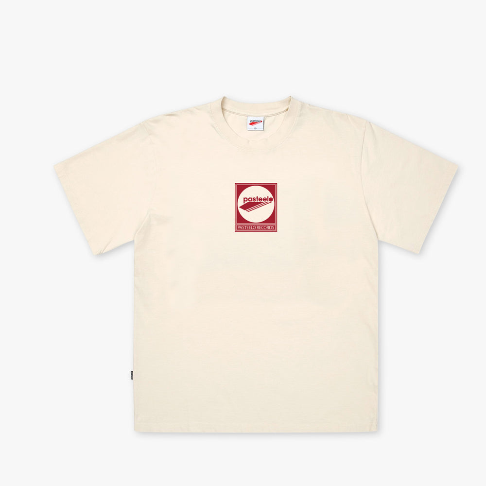 RECORDS TEE - CREAM