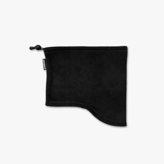 RECYCLED FLEECE NECK GAITER - BLACK