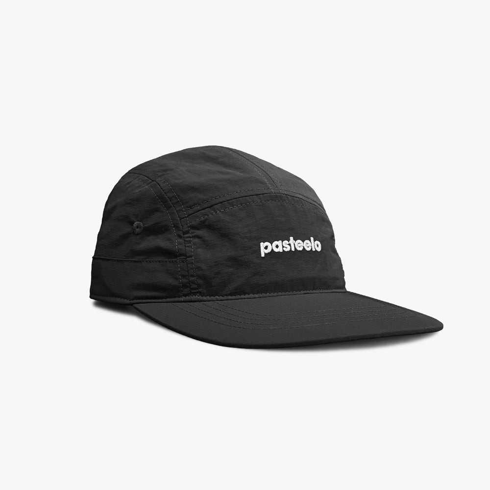 RIPSTOP 5 PANEL CAP - BLACK
