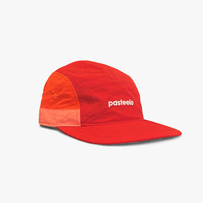 RIPSTOP 5 PANEL CAP - RED/ORANGE