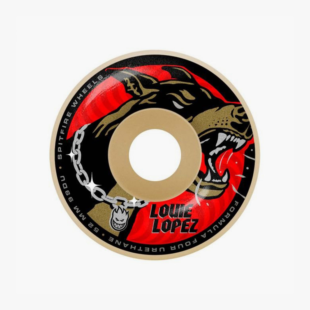 SPITFIRE WHEELS - FORMULA FOUR - LOUIE UNCHAINED - 99D (RED)