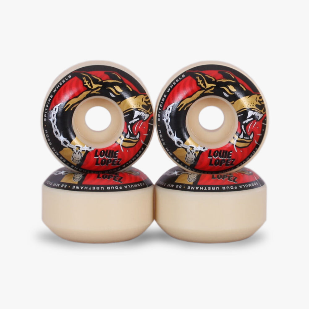 SPITFIRE WHEELS - FORMULA FOUR - LOUIE UNCHAINED - 99D (RED)
