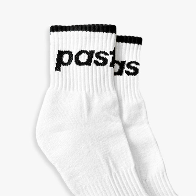 SPORTS SOCKS MID - WHITE/BLACK