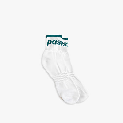 SPORTS SOCKS MID - WHITE/DARK TEAL