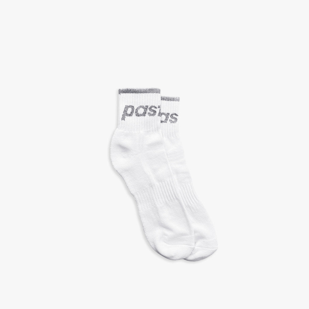 SPORTS SOCKS MID - WHITE/GREY