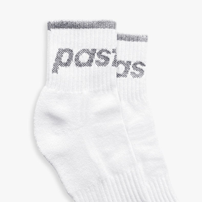 SPORTS SOCKS MID - WHITE/GREY