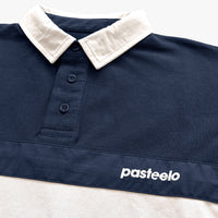 STRIPE POLO SHIRT - NAVY/WHITE