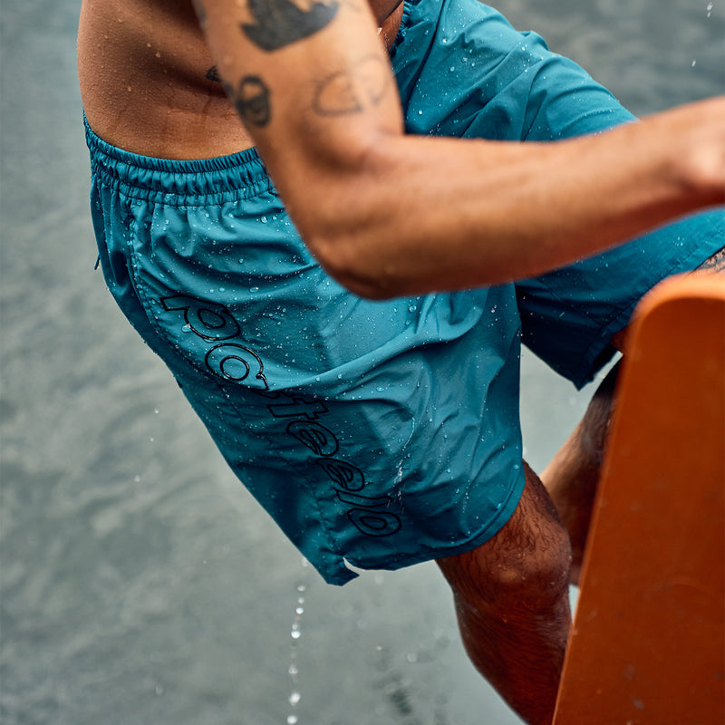 SCRIPT ACTIVE SHORTS - DARK TEAL