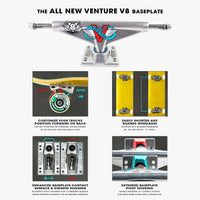 VENTURE TRUCKS - V8 KOSTON - POLISHED