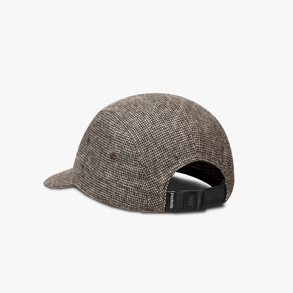 WOOL BLEND 5 PANEL CAP - MICRO CHECK