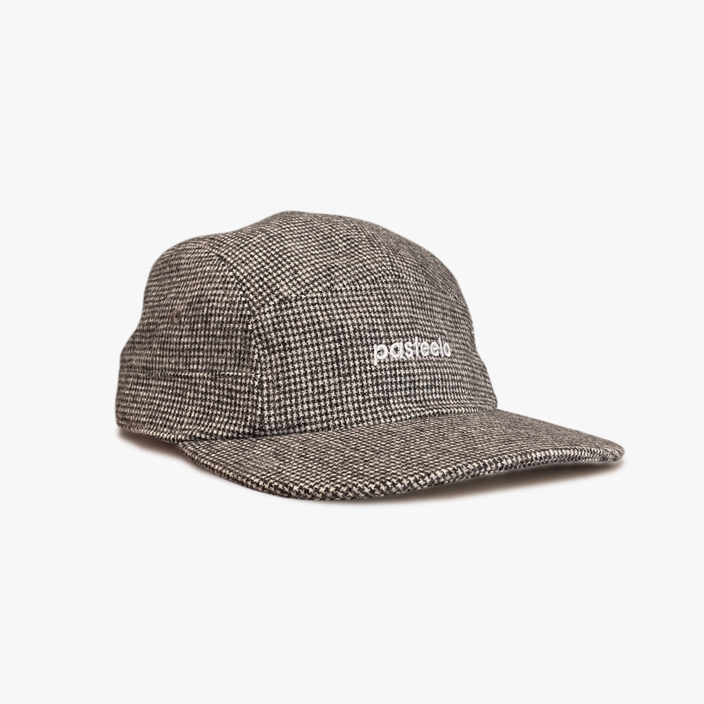 WOOL BLEND 5 PANEL CAP - MICRO CHECK