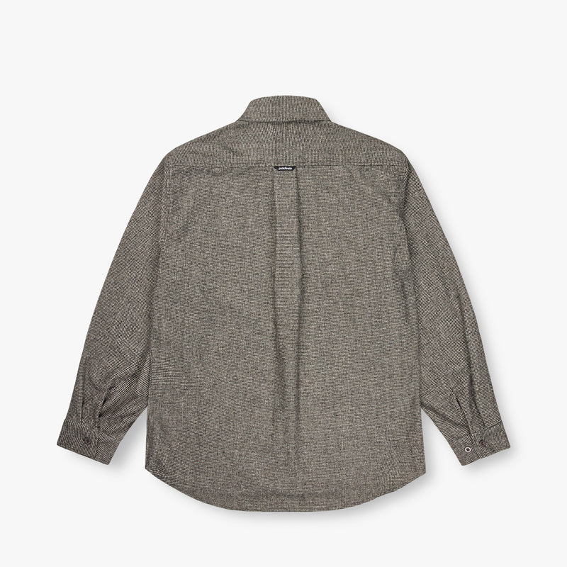 WOOL BLEND SHIRT - MICRO CHECK