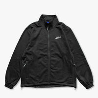 ZIP UP COTTON TRAINER - BLACK