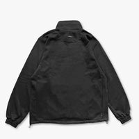 ZIP UP COTTON TRAINER - BLACK