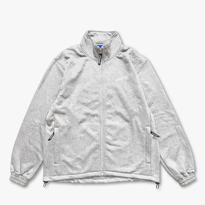 ZIP UP COTTON TRAINER - HEATHER GREY