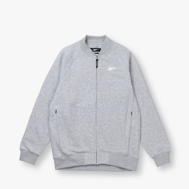 ZIP UP TRAINER - HEATHER GREY