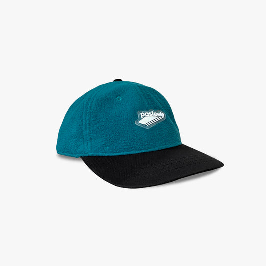 POLARFLEECE 6 PANEL CAP - DARK TEAL/BLACK