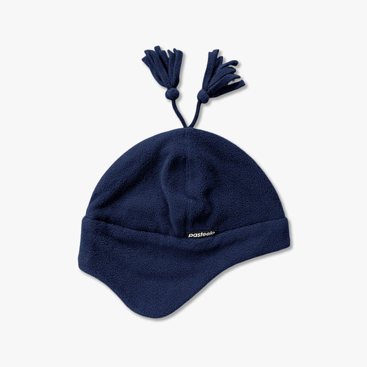 POLARFLEECE EAR FLAP BEANIE - NAVY/NAVY